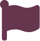 Flag dark violet icon